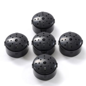 Kletsknoppen zwart set van 5