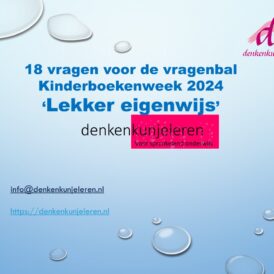 Kinderboekenweek 2024 LEKKER EIGENWIJS kaartjes voor de vragenbal